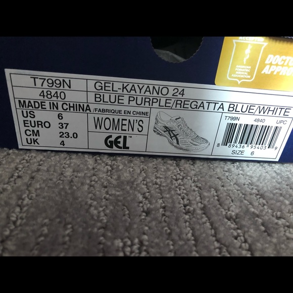 ASICS kayano running shoes, size 6. - Picture 5 of 5